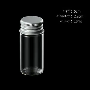 5ml 30ml Glass Vials High Borosilicate Test Tube Wine Bottle Glass Wine Bottle With Screw Lid