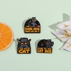 Venez au chat côté émail broche je suis votre chat films de science-fiction Inspiration mignon Animal broche revers Badge bijoux cadeaux pour les amis - Product Image 3