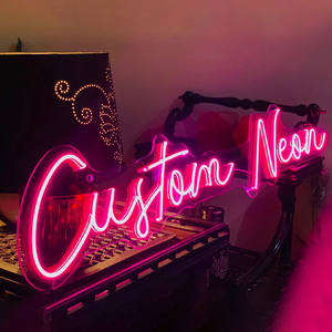 अनुकूलन योग्य वाटरप्रूफ नेऑन साइन बैटरी दीवार सजावट के लिए संचालित जन्मदिन पार्टी बेडरूम बार दुकान का नाम लोगो लाइट - Product Image 1
