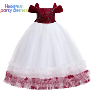 Nouvelle Arrivée HESPER : Robe Princesse en Gaze Style Pompadour avec Paillettes et Nœud Papillon pour Enfants et Bébés Filles - Product Image 1