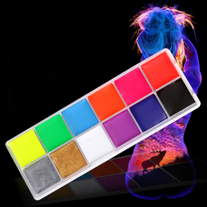 Pittura Fluorescente Artistica a Base d'Acqua Super Luminosa per Eventi Sportivi e Trucco per Tifosi - Product Image 5