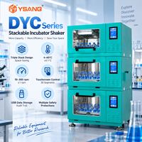 Agitateur d'incubateur empilable YSANQ DYC-140L-AC / Contrôle indépendant de la température et de la vitesse sur 1, 2 ou 3 niveaux / 4-60 ℃   Agitateur orbital avec stockage de données USB