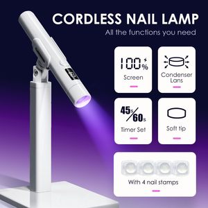 Lampe UV LED portable rechargeable Inthetrend pour vernis à ongles en gel, séchoir à ongles sans fil pour la polymérisation de la résine - Product Image 2