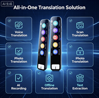 Stylo Traducteur IA 134 Langues Traduction Vocale Scanner OCR Enregistrement Texte et Discours Traduction Photo Couleur Portable