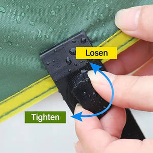 ที่หนีบผ้าใบกันน้ำแบบยึดสำหรับงานหนักพร้อมชุดสายบันจี้บันจี้จัมตัวยึดผ้าใบกันน้ำปลาฉลามผูกลงสำหรับคาราวานแคมป์ปิ้งหลังคา - Product Image 2