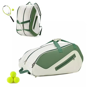 Sac <span class=keywords><strong>de</strong></span> raquette <span class=keywords><strong>de</strong></span> pickleball personnalisé 50-70L, sac à dos portable en cuir PU avec compartiment pour chaussures, pour hommes et femmes, pour le sport - Product Image 6