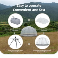 Tente Dôme Transparente Pop-up en PVC pour Camping Extérieur, Une Chambre, Ciel Étoilé, 1500-2000mm, Imperméable, 2 Personnes, Quatre Saisons, Vente en Gros