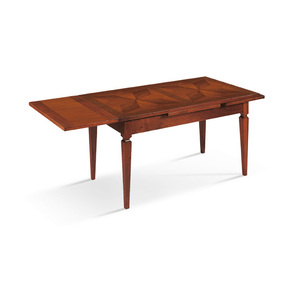 Elegante tavolo da pranzo rettangolare in alluminio stellato con lega di alluminio 2x40mm e gamba a sciabola 170x90mm assemblata - Product Image 1