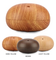 Konka — diffuseur d'huile essentielle électrique, aromathérapie, humidificateur d'air ultrasonique de Grain de bois, LED, léger, pour maison, 400ml