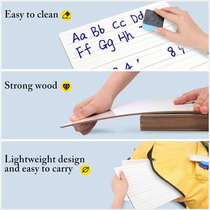 حجم مخصص طالب الاطفال مجلس مسح الجافة بدون إطار مع 9X12 بوصة حجم قياسي - Product Image 3