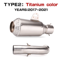 Para DUKE 125 250 390 RC390 RC250 2017-2020, sistema de escape para motocicleta, silenciador, tubo de enlace medio modificado, 51MM