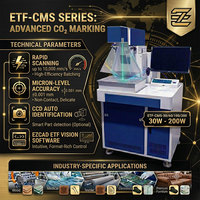 Machine de gravure laser CO2 sur pied 30W 50W 100W 200W avec logiciel de contrôle EZCAD pour le marquage du plastique, du bois et de l'acrylique