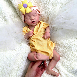 Bambola Reborn in Silicone Morbido da 18 Pollici, Realistica, Corpo Intero Dipinto, Neonata Dormiente, per Giocattoli per Bambini, Artisti e Collezionisti - Product Image 1