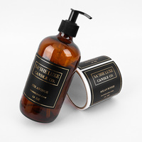 Etiquetas Adhesivas Personalizadas con Logotipo Impermeable, Diseño en Lámina Dorada, para Botellas de Champú y Cosméticos, Impresión de Etiquetas de Vinilo Resistentes al Agua