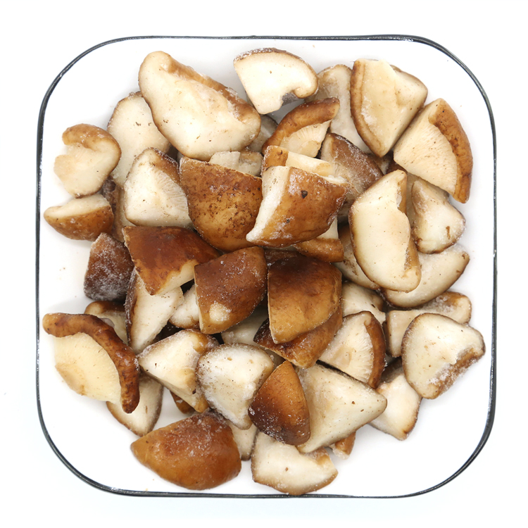 Hot-selling Haccp Kosher Iqf Fresh Healthy Wholesale Shiitake Mushroom Cut 10kg Bulk Whole Frozen Shiitake Cut