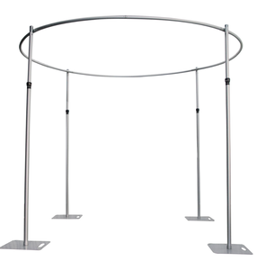 Arco <span class=keywords><strong>de</strong></span> Aluminio Plateado Semicircular para Decoración <span class=keywords><strong>de</strong></span> Eventos, Soporte Ajustable y Resistente <span class=keywords><strong>de</strong></span> 3m+ <span class=keywords><strong>de</strong></span> Alto y 1.8m+ <span class=keywords><strong>de</strong></span> Ancho para <span class=keywords><strong>Bodas</strong></span> - Product Image 3