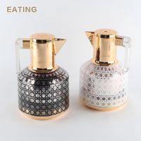 Set Termos Kopi & Teh Arab 1L Eropa dengan Desain Geometris untuk Rumah Tangga