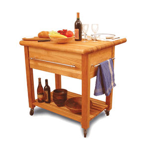 Petite armoire <span class=keywords><strong>de</strong></span> cuisine française moderne, Table d'île avec rangement et support - Product Image 2