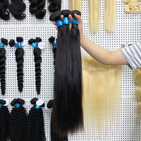 Grossiste Brésilien de Bundles de Cheveux Naturels Lisses de 12 Pouces, Double Drawn Remy Lace Front, pour Femmes Noires