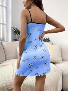 SFY-YH0049 Pijama Elegante para Mujer, Ropa de Dormir para Mujer, Camisón, Pijamas para Chicas - Product Image 4