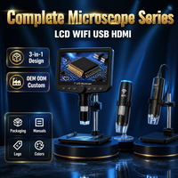 Microscopio Digital 4K de 10.1 Pulgadas con Pantalla IPS Táctil, Control de Brillo, Cámara HDMI 1080P para Inspección de PCB SMT