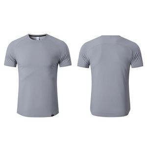 Camisetas Personalizadas de Manga Corta, Color Sólido, con Logotipo Impreso por Sublimación, Hombros Caídos, Camisetas de Verano para Entrenamiento, Tallas Grandes para Hombre - Product Image 3