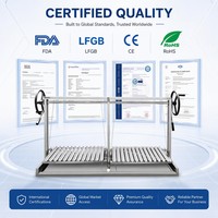 HDL27 Barbecue Argentin de Luxe en Acier Inoxydable pour Extérieur, Type Asado Gaucho Santa Maria, Réglable et Portable avec Brasero Intégré