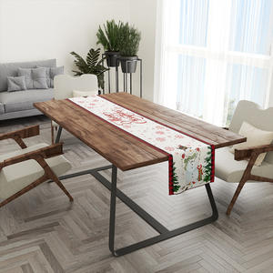 Polyester chemin de Table de noël <span class=keywords><strong>nappe</strong></span> de noël décorations de Table de vacances d'hiver nouvel an décor à la maison 13*71 pouces chemin de Table - Product Image 2