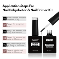 FZANEST haute qualité séchage à l'air sans odeur sans acide apprêt Gel vernis à ongles OEM déshydrateur de préparation des ongles PH Bond Gel vernis marque privée