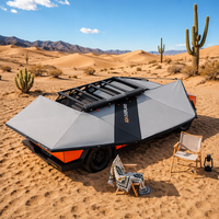 Auvent de véhicule ADA OVERLAND avec protection UV, auvent de 270 degrés avec paroi pare-soleil pour SUV 4x4, camping en plein air