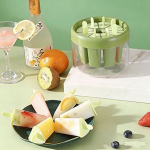 Moule à glaces et à crème glacée en plastique alimentaire avec couvercles pour usage domestique, pour faire des glaces, des glaçons et de la crème glacée maison - Product Image 2
