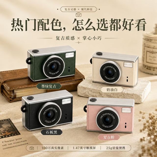 M2 Children's Camera - Student School Digital Camera - High Definition Mini Camera - Retro CCD - Gift