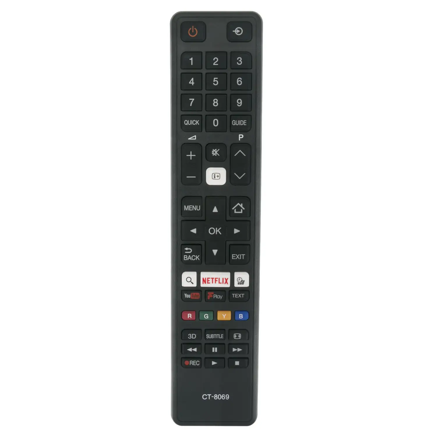GAXEVER CT8069 CT-8069 Replace Remote Controller Use For Toshiba Remote for Smart TV 49U6663DB 55U5766DB 65U6763DB