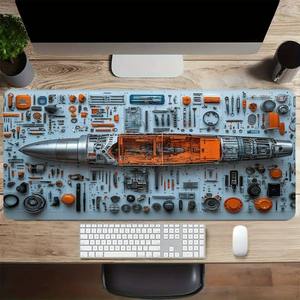 Alfombrilla de Ratón Grande con Diseño de Avión, Antideslizante, de Goma, Sublimada, para Accesorios de PC, Venta al Por Mayor - Product Image 1