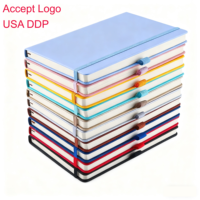 Cuaderno A5 de Cuero PU con Logotipo Personalizado, Papel de 80 g/m², Encuadernación Cosida, Diario de Tapa Dura para Negocios, Oficina, Escuela