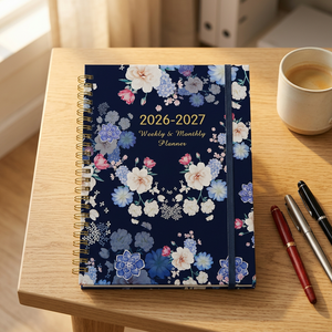 Planificador Mensual Premium A5 2026-2027, Planificadores y Diarios de Julio de 2026 a Junio de 2027, <span class=keywords><strong>Agenda</strong></span> Académica para la Escuela y Negocios - Product Image 1
