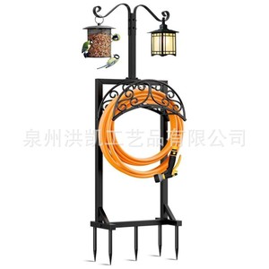 Soporte para manguera de jardín, modelo para exteriores, soporte independiente para manguera de alta resistencia mejorado, organizador y almacenador de mangueras para patio. - Product Image 5
