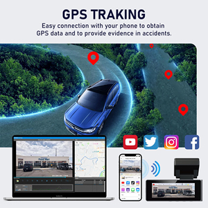 Видеорегистратор Carlover 4K+2K с GPS, двумя камерами, 2 каналами, Wi-Fi 5G, IPS-экраном, скрытой установкой, циклической записью и супер ночным видением - Product Image 6