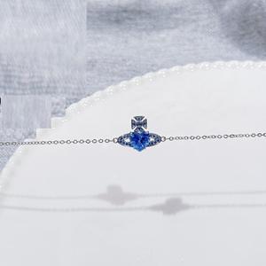 Bracelet S999 en tungstène Saturne avec zircon naturel, collection Empress Dowager, design de niche haut de gamme, style européen et américain - Product Image 3