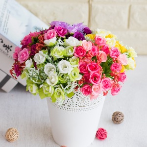 Flores Artificiales de Seda Plástica de 23 cm, para Decoración de Bodas, Fiestas, Hogar, San Valentín, Hechas en China - Product Image 2