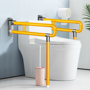 Heng Sheng Holdings Accessible Toilet <b>Grab</b> <b>Bar</b> Wall Mounted Foldable Plastic Stainless Steel Age Friendly Bathroom Handrail - Product Image 2