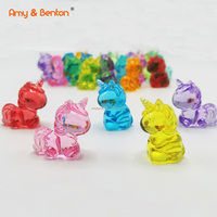 Licorne en acrylique pour enfants, bricolage, jouets d'artisanat, gâteau et Cupcake Toppers, Mini Figurines licorne pour fête, décoration de mariage
