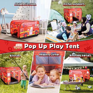 Tienda <span class=keywords><strong>de</strong></span> Campaña Infantil con Diseño <span class=keywords><strong>de</strong></span> Camión <span class=keywords><strong>de</strong></span> Bomberos, Juguete <span class=keywords><strong>de</strong></span> Interior y Exterior, Tienda <span class=keywords><strong>de</strong></span> Campaña Plegable <span class=keywords><strong>para</strong></span> Niños <span class=keywords><strong>de</strong></span> 2 a 4 Años, Niños y <span class=keywords><strong>Niñas</strong></span> - Product Image 6