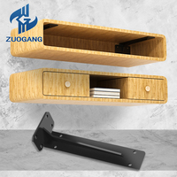Zuogang Edelstahl Klapp Jahn eine quadratische Möbel halterung Metall halterungen für Holzbalken für Bett rahmen