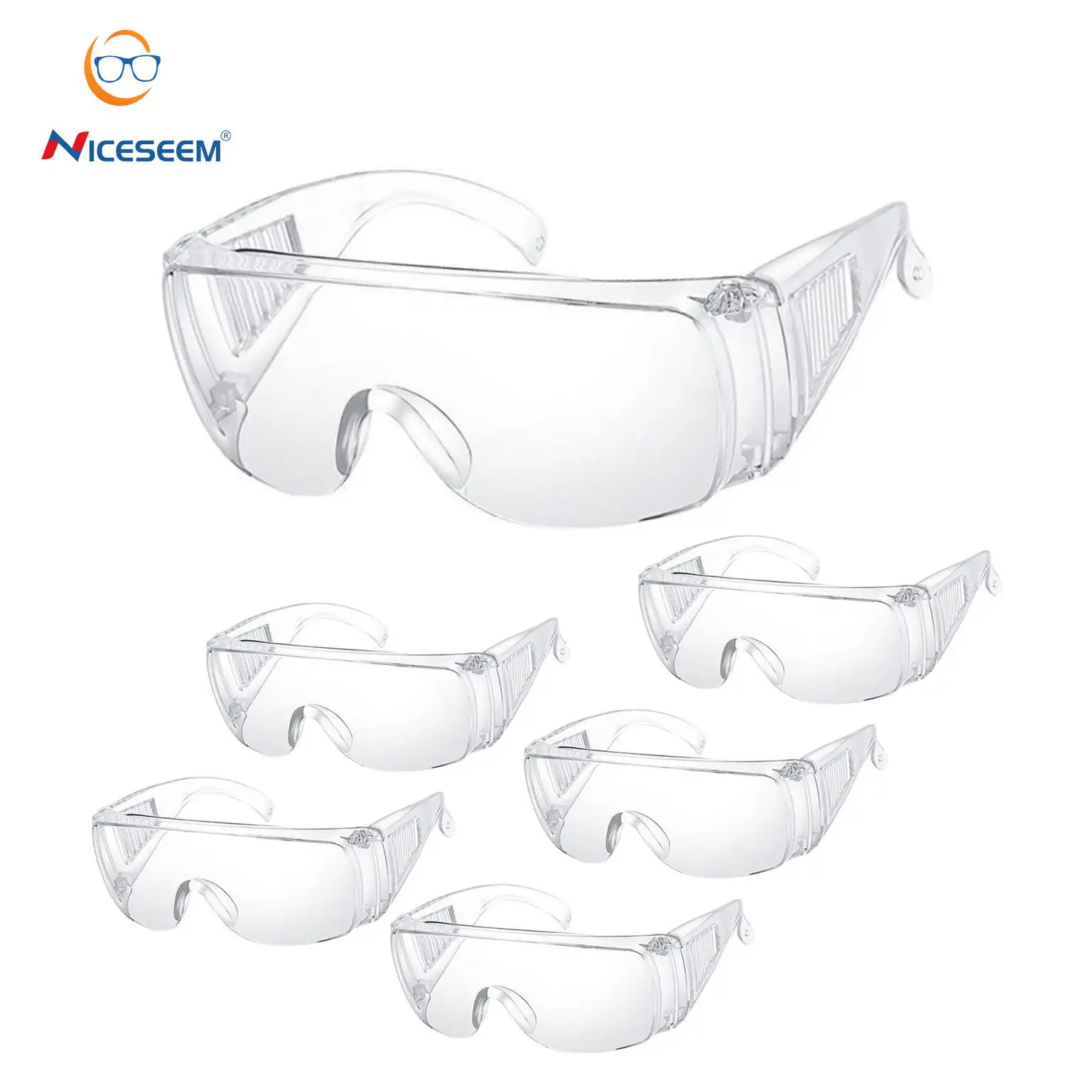 Kacamata ANSI lensa bekerja, kacamata pelindung mata Anti kabut perlindungan keselamatan konstruksi mata industri