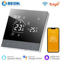Termostato de Calefacción Universal WiFi Beok 86x86mm, Gestión Remota Tuya Smart Home, Configuración Sencilla, Fácil de Usar