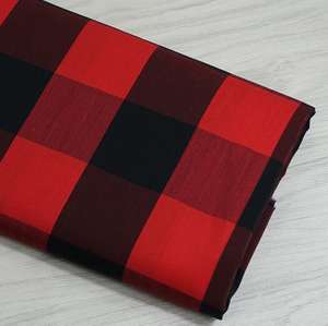 中国工場製 先染め 綿100% フランネル/起毛ツイル チェック/格子柄 生地 - Product Image 6