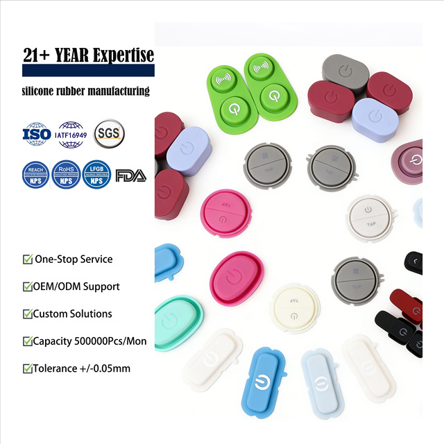 Custom High Quality YuSheng Brand Silicone Rubber Switches/Keypads/Buttons (Multiple Models) Cutting for Electronic Device