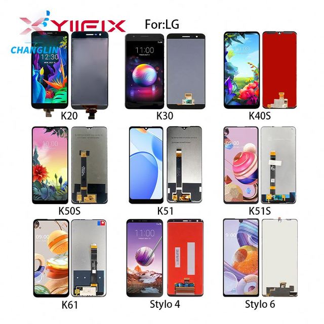 Mobile Phone Lcds Display Factory Display Screen Replacement All for LG K20 K30 K40S K50S K51 K51S K61 Stylo 4 Stylo 6 Pantalla