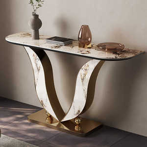 Muebles modernos <span class=keywords><strong>para</strong></span> sala de estar, entrada de pasillo, diseño de mesa de <span class=keywords><strong>consola</strong></span> inoxidable <span class=keywords><strong>para</strong></span> uso doméstico - Product Image 5